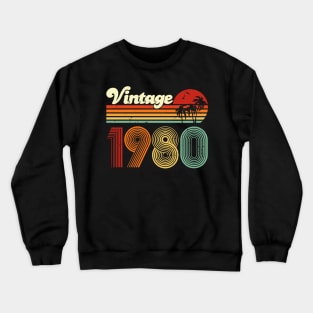 40th birthday gifts 1980 gift 40 years old Crewneck Sweatshirt